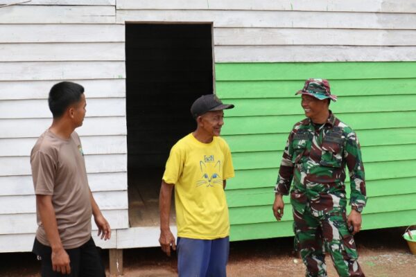 Pasiter Kodim O318/Natuna Pekerjaan Fisik TMMD di lokasi Sasaran Terlaksana Sesuai Progres